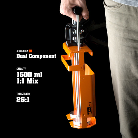 Jes Innovations 1500 ml (1:1) 26:1 High Thrust Dual Component Cartridge Gun D15
